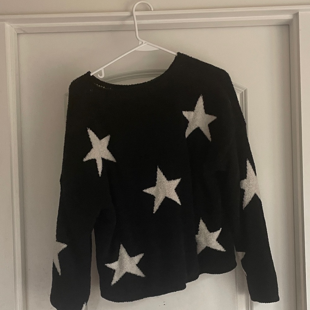Cotton On Black Sweater with White Stars